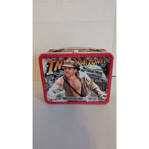 Vintage Metal Lunchbox Indiana Jones, And The Temple Of Doom ￼